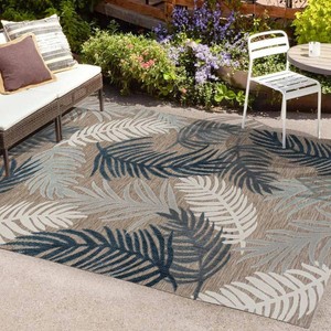 Jonathan Y Montego 5x8 Palm Rug IndoorOutdoor