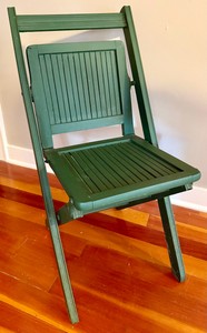 UK - Mid-Century Italian Style Wooden Folding Chair