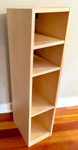 UK - Solid Wood 4-Tier Slim Storage Tower