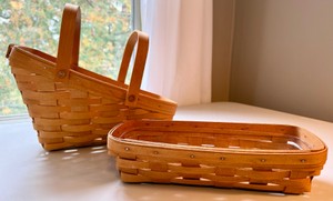 UK - Longaberger Vegetable & Cracker Basket Lot