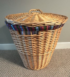 UP - Woven Wicker Laundry Hamper