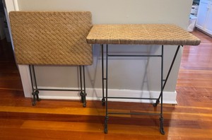 UM - Vintage Folding Accent Tables