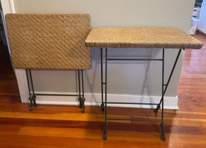 B2- Vintage Folding Accent Tables
