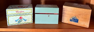 LR - Vintage Recipe Box Trio