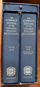 LR - 1971 Compact Edition Oxford English Dictionary Set