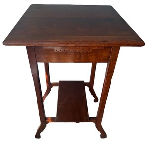 DR - Mission Style Wood Occasional Table  Telephone Stand