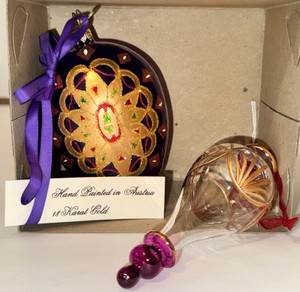 UG - Handpainted 18K Gold Ornaments