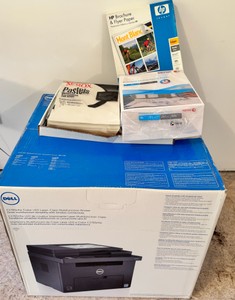 UG - (NIB) Dell C1765nfw Color Multifunction Printer & Premium Paper Lot