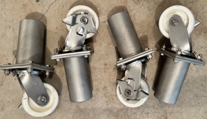 G - Heavy-Duty Scaffold Casters with Locking Swivel Wheels
