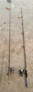 G - Two-Piece Shimano & Spinning Rod Fishing Lot