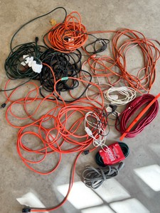 G - Assorted Extension Cords & Power Cables