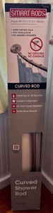 Smart Rods Curved Shower Curtain Rod