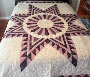 Handmade Mariners Compass Star Quilt