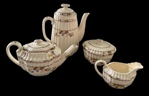 DR- Vintage Copeland Spode Cowslip S.713 Tea & Coffee Service Set