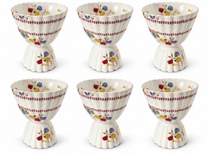DR- Vintage Spode Earthenware Double Egg Cups  Set of 6
