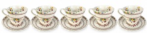 DR- Vintage Copeland Spode Cowslip Demitasse Espresso Cups & Saucers