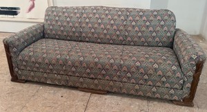 UG-Vintage Art Deco Jindich Halabala Style Sleeper Sofa (1930s)