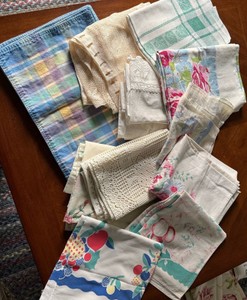 LR-Mixed Patterns & Lace Textile Lot