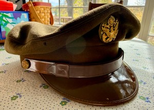 Original WWII U.S. Army Officer Service Visor Cap  Imperial Cap Works