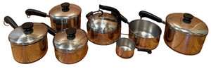 Revere Ware 9-Piece Copper Bottom Cookware