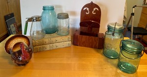 Antique Mason Jars & Rustic Decor