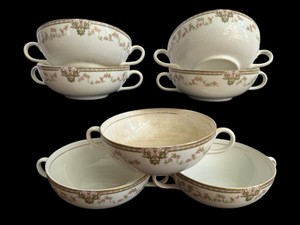 DR-Vintage Double-Handled Bouillon Bowls