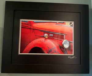 H-Vintage Ford Americana Rustic Charm in Red