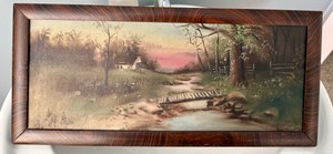 B2-Mid-Century Serene Pastoral Landscape Print