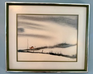 B2- Winter Solitude  Original Watercolor Painting by Herb Hultgren