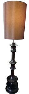 LR - Dutchbone Cath Walnut Floor Lamp- 72
