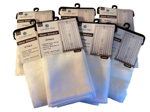 UK- 14 Comfort Bay OHara White Sheer Window Curtain Panels (60 x 84)