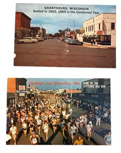 UK-Grantsburg WI Postcards 1965 Centennial & Syttende Mai Run