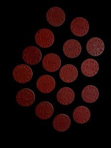 UK - Vintage WWII OPA Red Point Ration Tokens