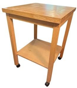 UK - Solid Wood Rolling Kitchen Cart & Island