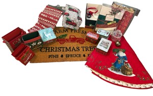 UK-Farm Fresh Rustic Christmas Holiday Decor Lot