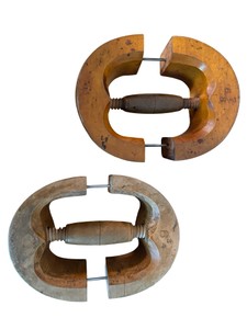 UK-Wooden Hat Stretchers  Antique Millinery Form Molds