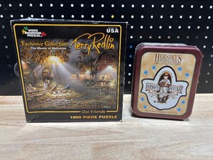 Terry Redlin Puzzle and Hershey Chocolate Cards
