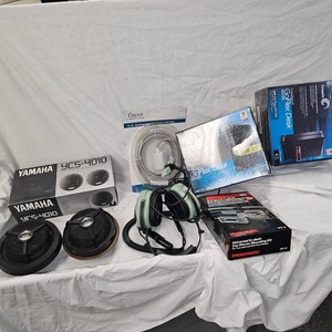 Bose and Yamaha Speakers, Clark Headphones