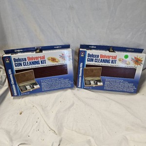 DAC Deluxe Gun Cleaning Kit in Cherry Wood Case, Qty 2, Like New Unused