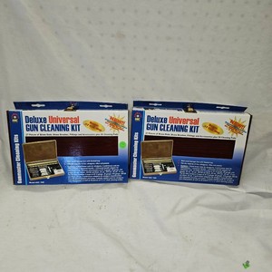 DAC Deluxe Gun Cleaning Kit in Cherry Wood Case, Qty 2, Like New Unused
