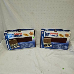 DAC Deluxe Gun Cleaning Kit in Cherry Wood Case, Qty 2, Like New Unused