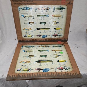 2 As New Tempered Glass Fish Cutting Boards