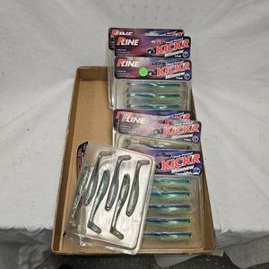 Lot of Plastic Lures, Pline Minnows