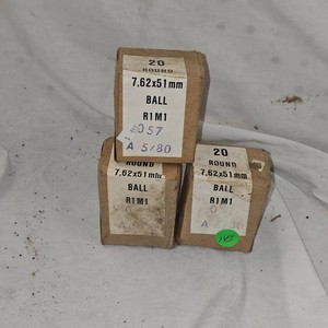 Three Boxes, 60 Rds, 308 FMJ Ball Ammo