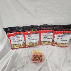New 4 Bags 100ct Winchester, 204 Brass
