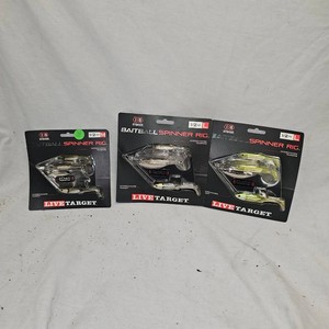 Lot of 3 As New Live Target Bait Ball Spinners