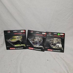 Lot of 3 As New Live Target Bait Ball Spinners