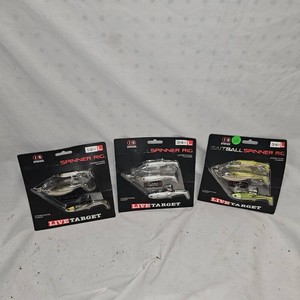 Lot of 3 As New Live Target Bait Ball Spinners