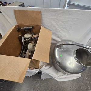 Farm Master Stainless Milk Can and Flame Torches