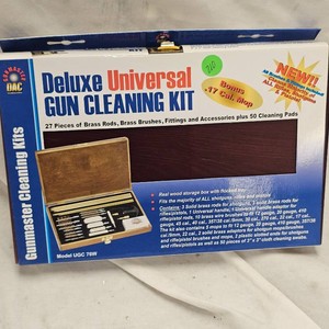 DAC Deluxe Gun Cleaning Kit in Cherry Wood Case, Qty 2, Like New Unused